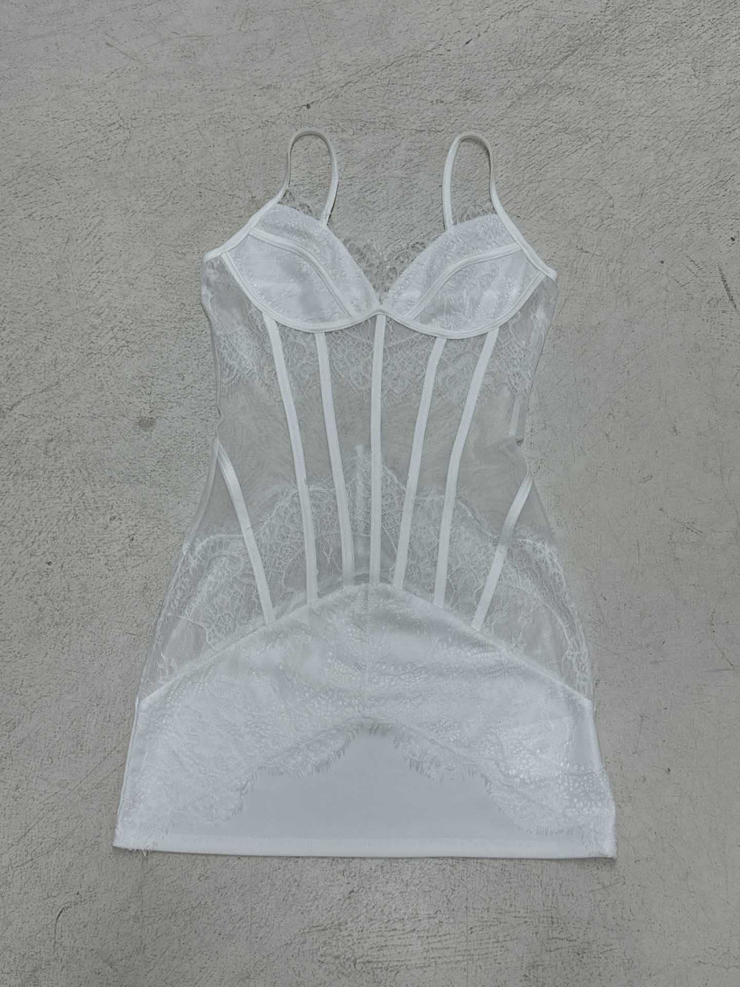 Damen Spitzen-Corsage mit durchsichtigen Einsätzen Drune