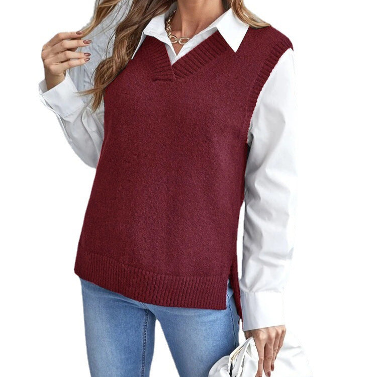 Damen lässiger Layering-Pullover Drune