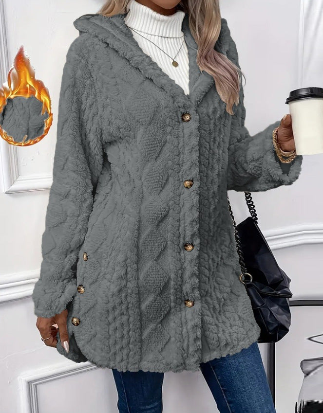 Damen Kuschelige Teddyjacke Drune