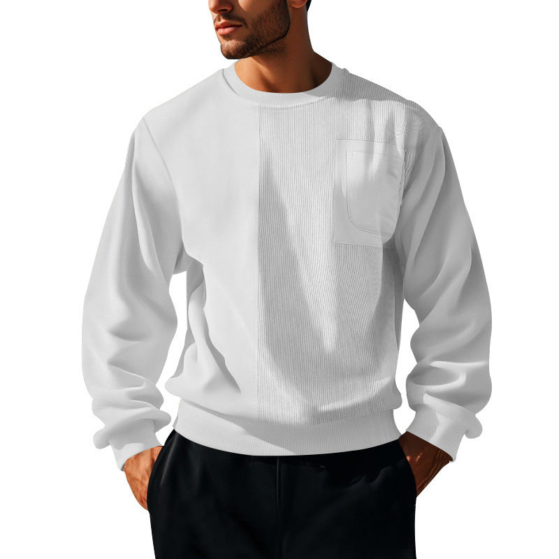 Herren Sweatshirt mit strukturierter Front Drune