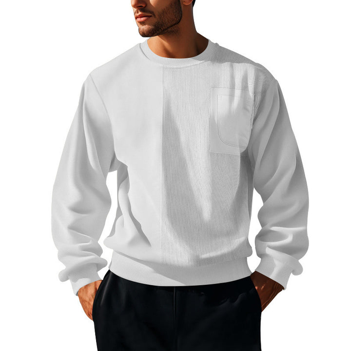 Herren Sweatshirt mit strukturierter Front Drune