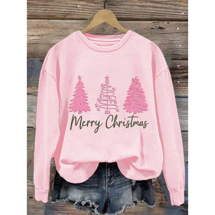 Damen gemütlicher Christmas Sweatshirt mit festlichem Print Drune