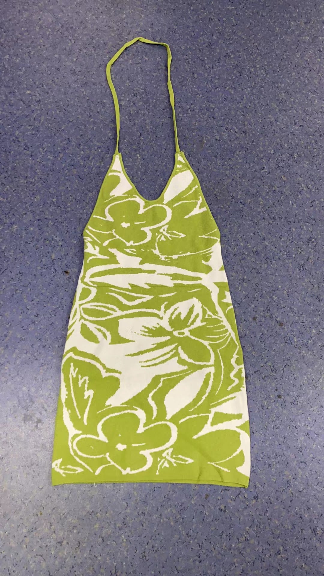 Damen trendiges Minikleid mit kreativem Grafikdruck Drune