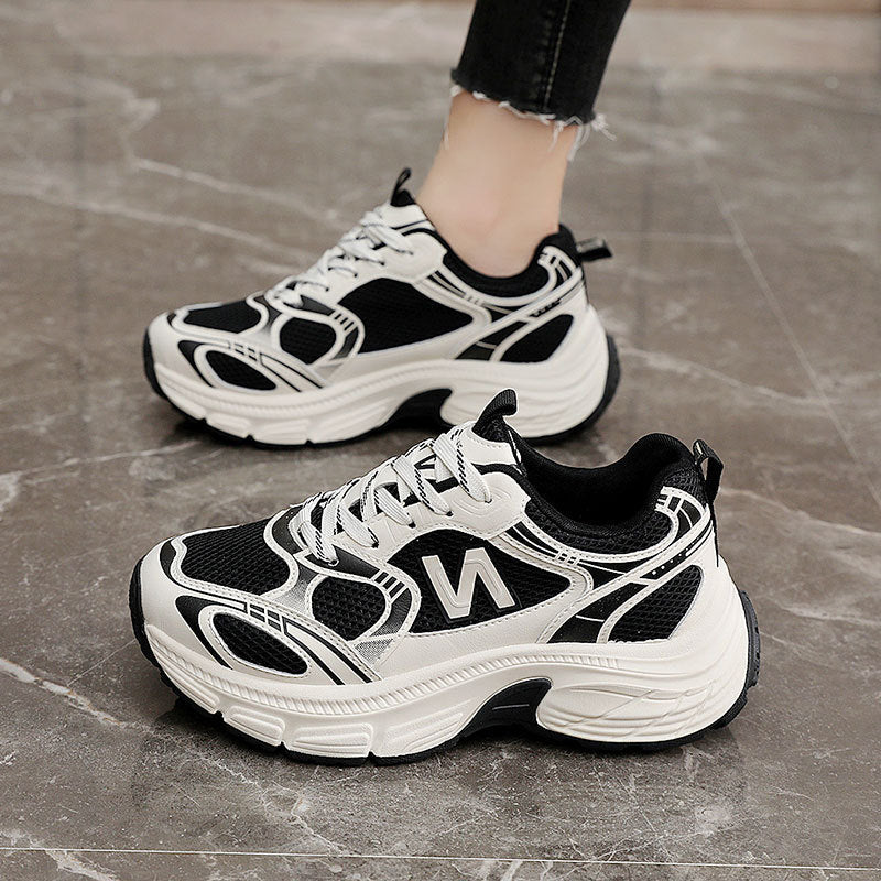 Damen Sportliche Laufschuhe mit atmungsaktivem Mesh-Obermaterial und dämpfender Sohle Drune