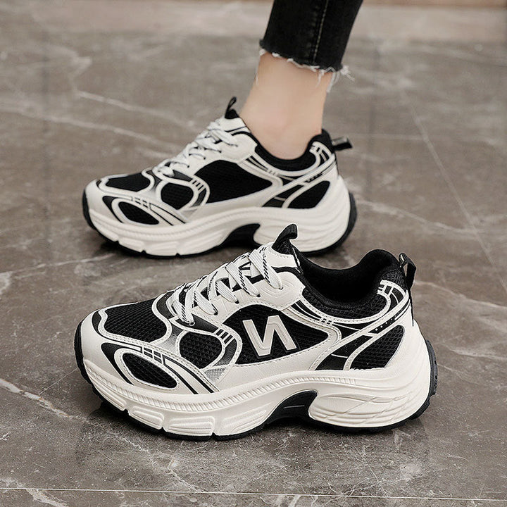Damen Sportliche Laufschuhe mit atmungsaktivem Mesh-Obermaterial und dämpfender Sohle Drune