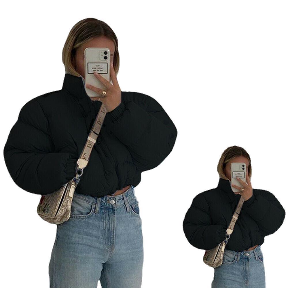 Damen Steppjacke mit hohem Kragen und kürzerem Schnitt Drune