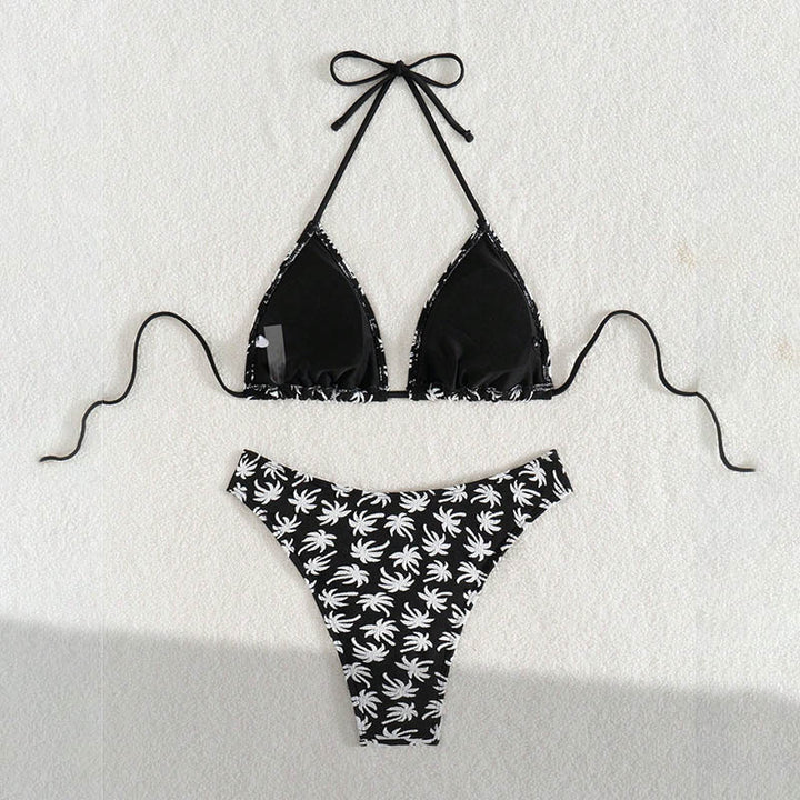 Damen Triangel-Bikini mit floralem Palma-Design Drune