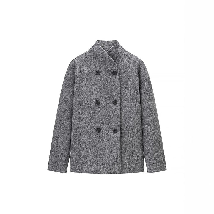 Damen Übergangsjacke mit doppelter Knopfleiste und weichem Stoff Drune
