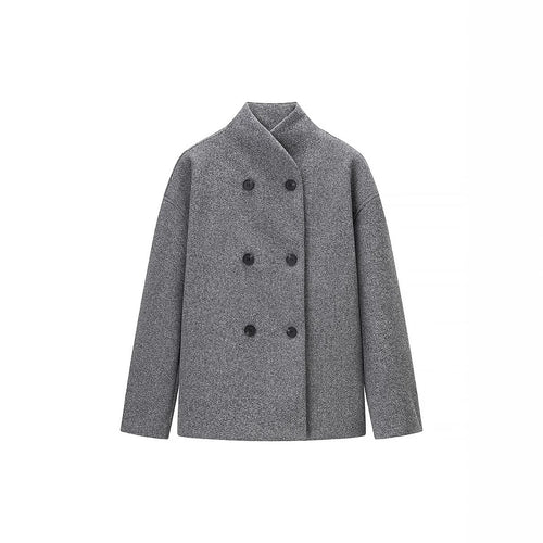 Damen Übergangsjacke mit doppelter Knopfleiste und weichem Stoff Drune