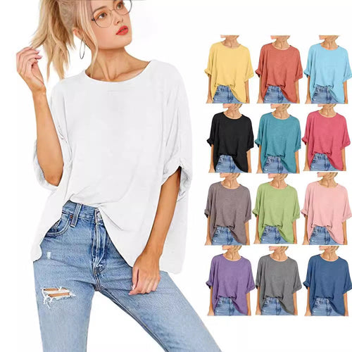 Damen lässiges Oversized T-Shirt Drune