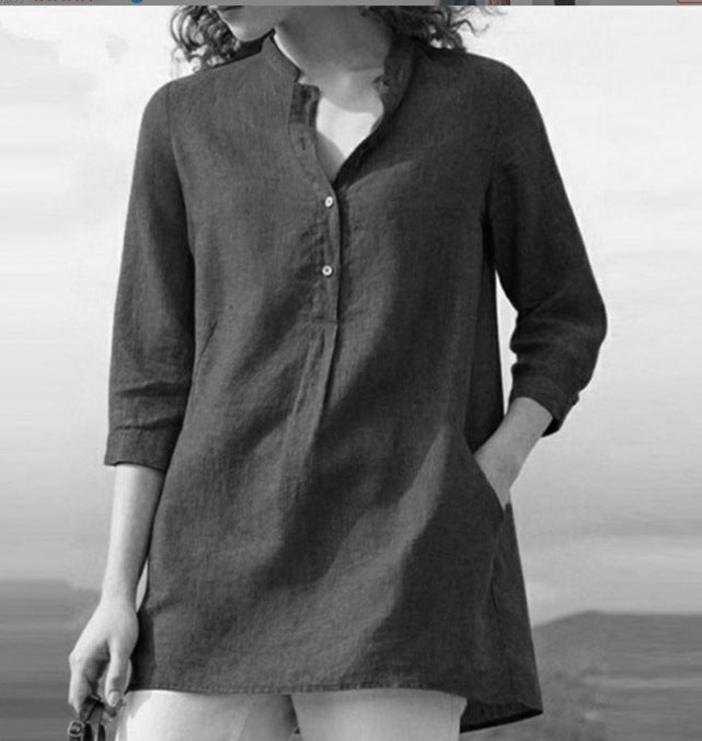 Drune | Elegante Leinenbluse