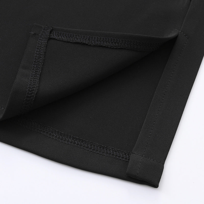 Damen Weit geschnittene Palazzo-Hose mit seitlichen Schlitzdetails Drune