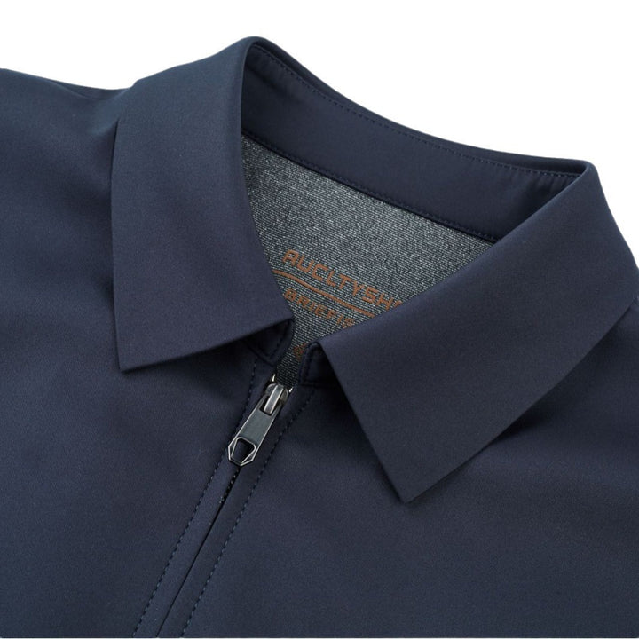 Herren moderne Übergangsjacke mit sportlichem Stehkragen und praktischen Reißverschlusstaschen Drune
