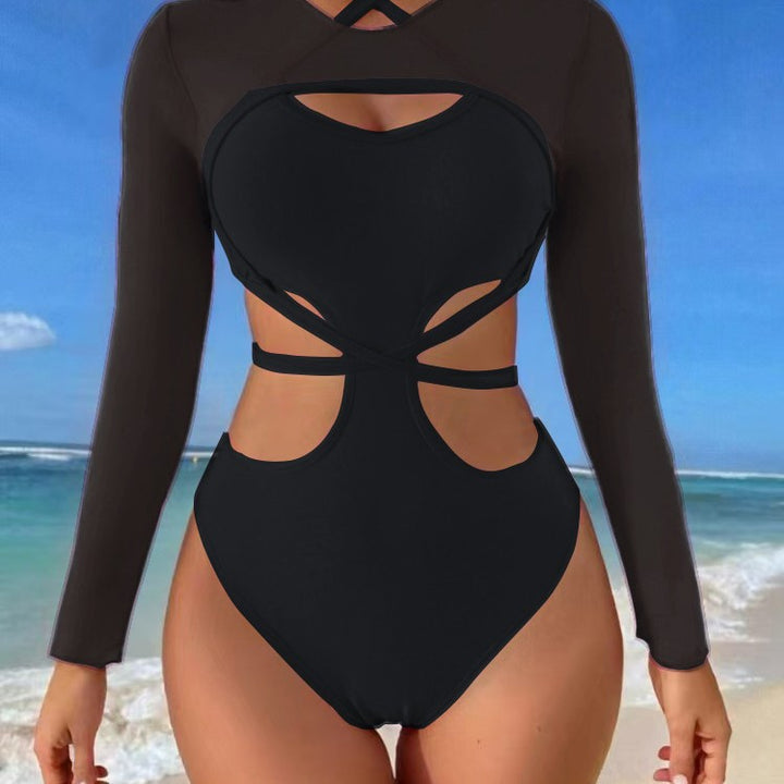 Damen Bikini-Set mit transparentem Oberteil und innovativem Schnitt Drune