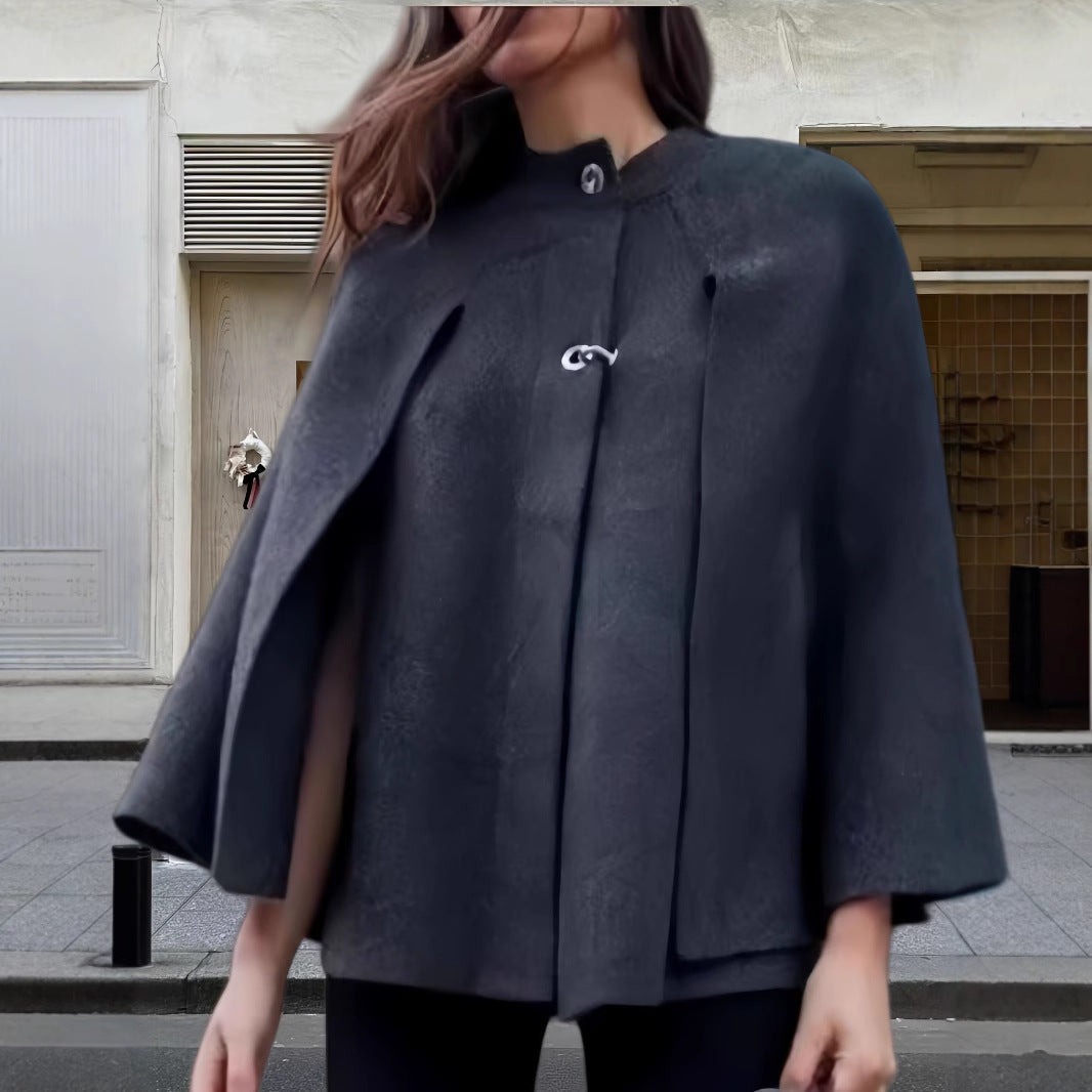 Damen elegante Kapuzenumhang Drune