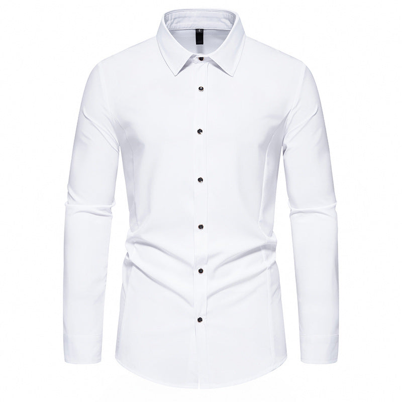 Herren modisches Langarmhemd mit elegantem Schnitt Drune
