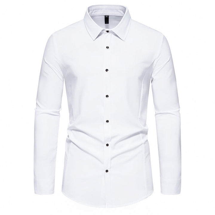 Herren modisches Langarmhemd mit elegantem Schnitt Drune