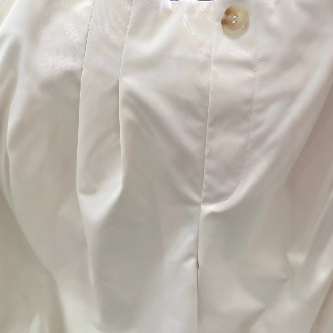 Damen Weite Hochtaillierte Hosen mit Faltenwurf Drune