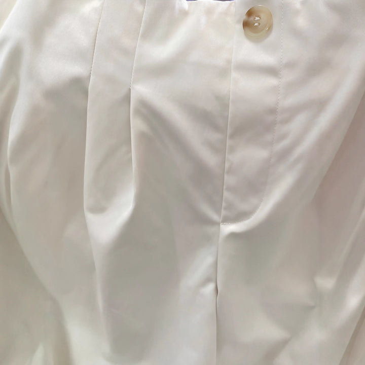 Damen Weite Hochtaillierte Hosen mit Faltenwurf Drune