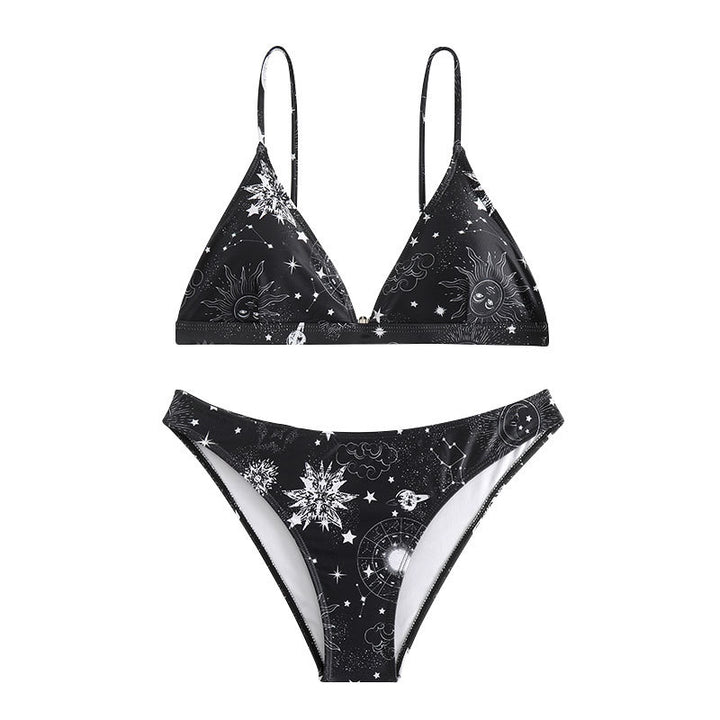 Damen Triangel-Bikini mit verspieltem Sternen-Design Drune