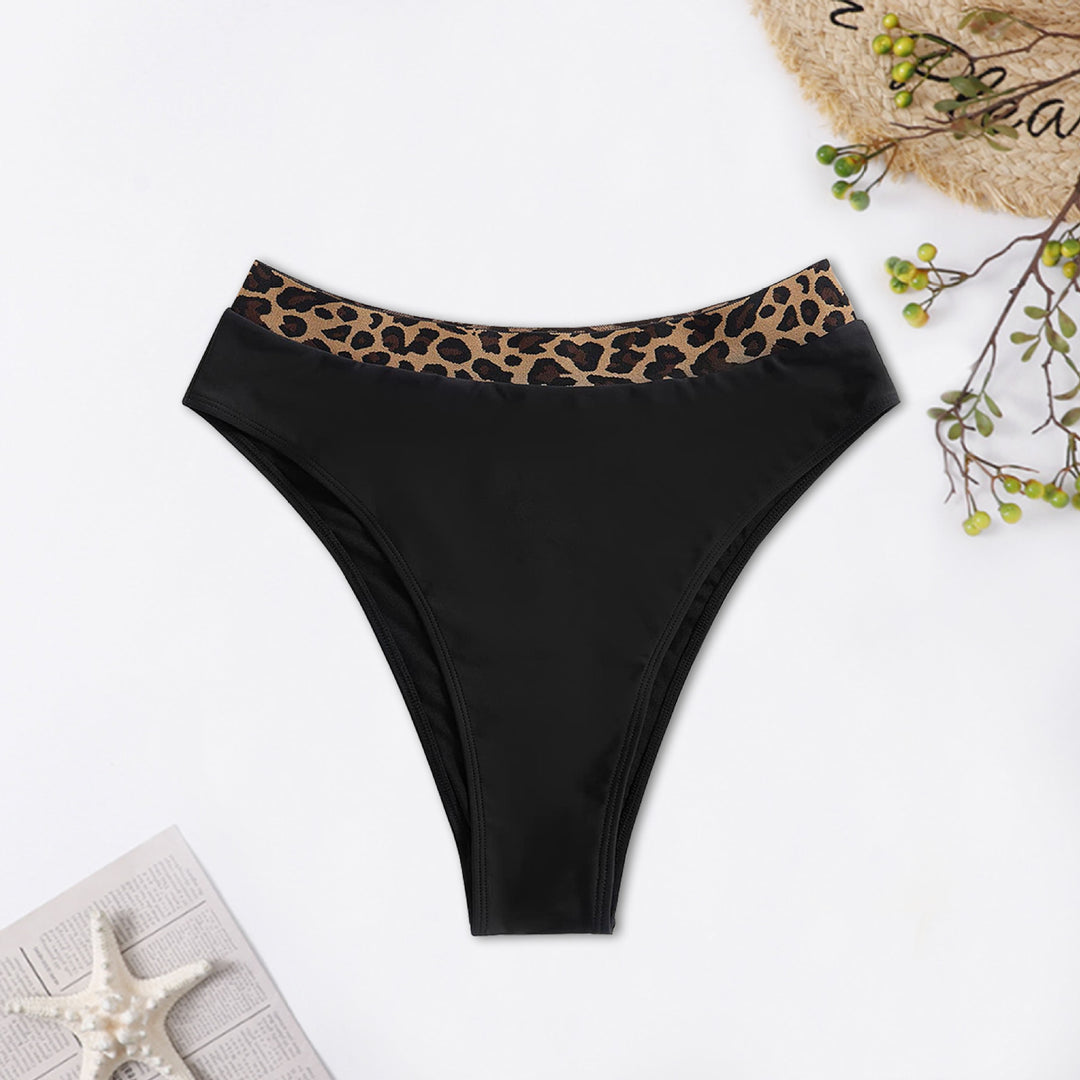 Damen Hochtailliertes Bikiniunterteil mit animalischem Muster Drune