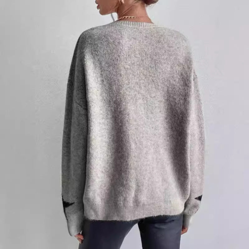 Damen Pullover mit Sternenmotiv Drune