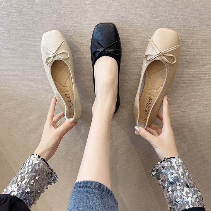 Damen Ballerinas mit elegantem Schleifen-Detail und hochwertigem Leder Drune