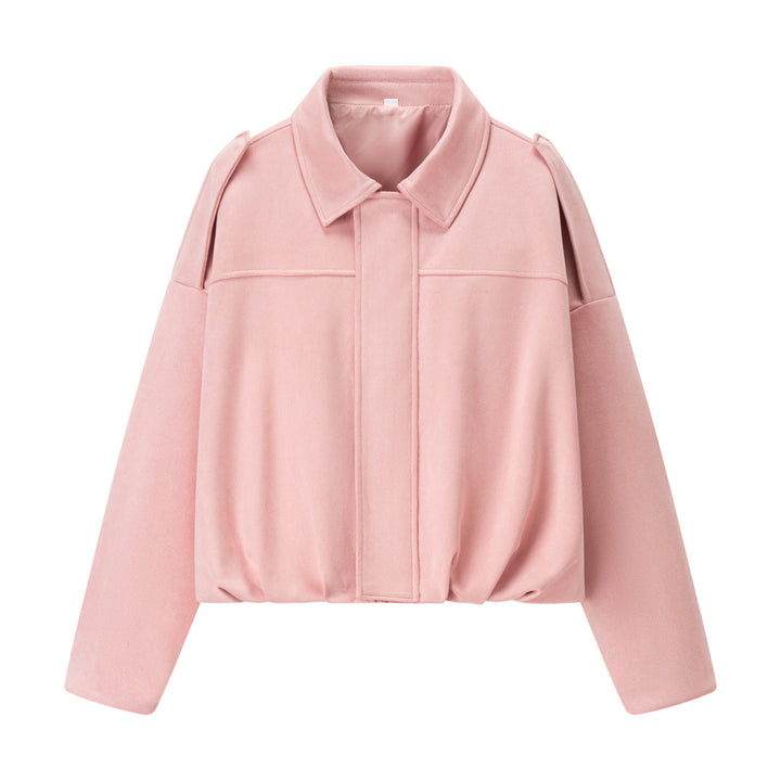 Damen cropped Übergangsjacke mit modernen Details und lässiger Passform Drune
