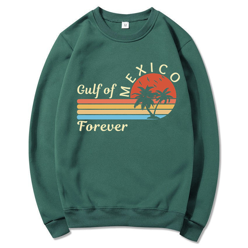 Damen Sweatshirt mit tropischem Grafikdesign und modernem Aufdruck Drune