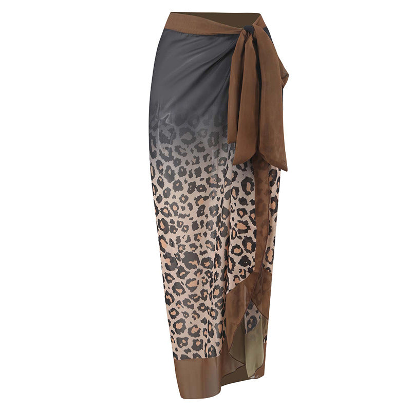 Damen Maxi-Rock mit elegantem Wickeldesign und floralem Muster Drune