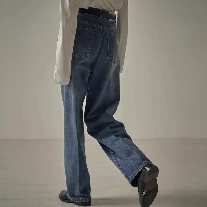 Damen Oberschenkelweite Jeans Drune