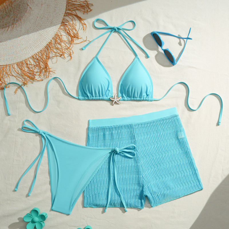 Damen Bikini-Set mit trendigen Raffungen und modischem Höschen Drune