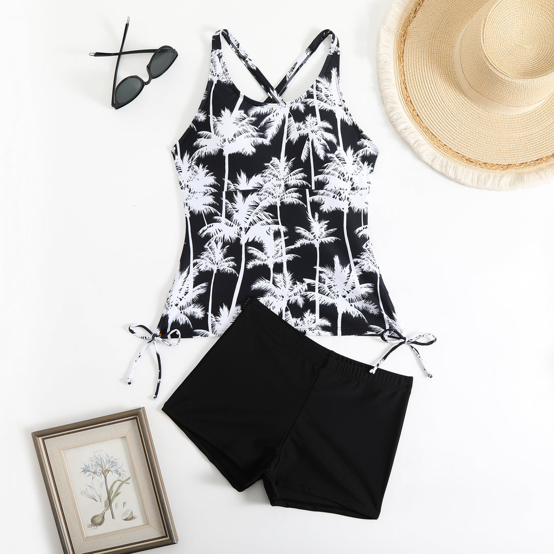 Damen Tankini-Set mit floralem Design und verstellbaren Trägern Drune