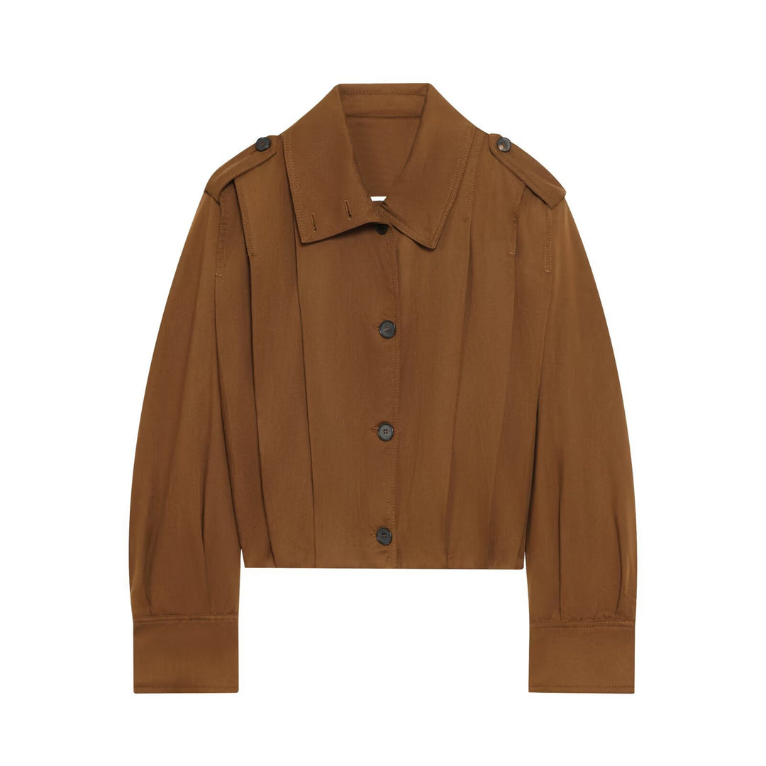 Damen cropped Jacke mit dekorativen Knopfdetails und eleganter Schnittführung Drune