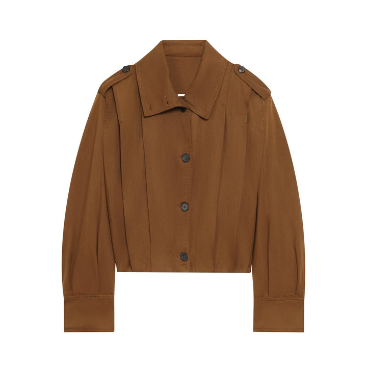 Damen cropped Jacke mit dekorativen Knopfdetails und eleganter Schnittführung Drune