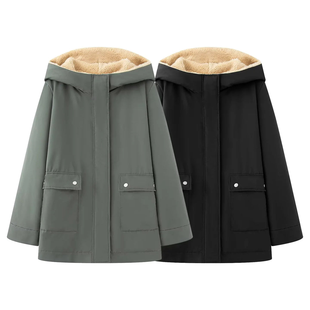 Damen gesteppte Übergangsjacke mit weichem Innenfutter und praktischem Kapuzen-Design Drune