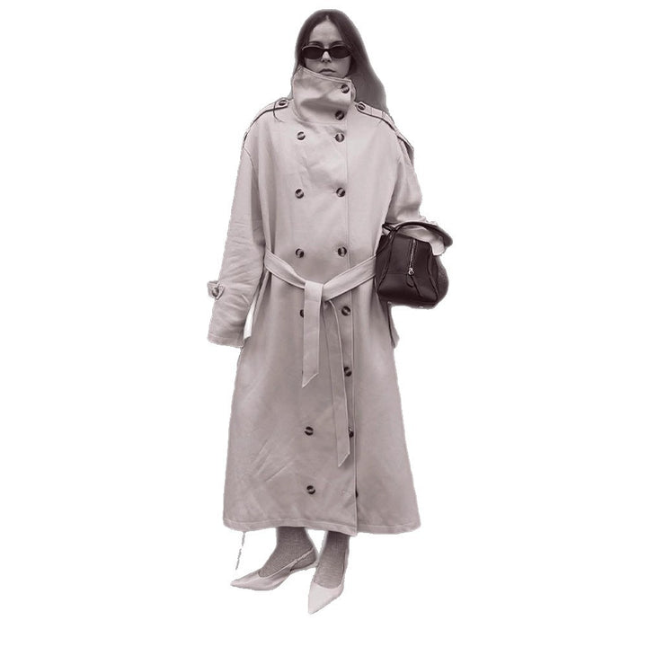 Damen luxuriöser Trenchcoat mit durchdachten Details Drune
