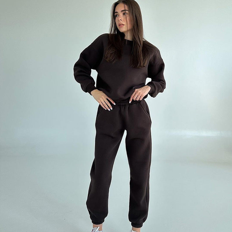 Damen Bequemes Oberteil und weite Jogginghose Set Drune