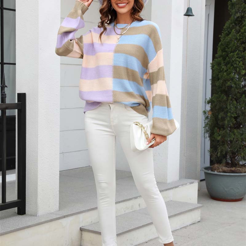 Drune | Gestreifter Strickpullover für Stilvolle Outfits