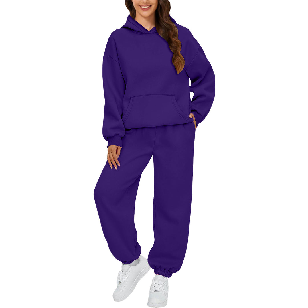 Damen Sportliches Sweatshirt- und Jogginghose-Set Drune