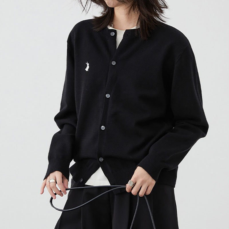 Damen weiche Strickjacke mit feinen Knopfdetails und elegantem Design Drune