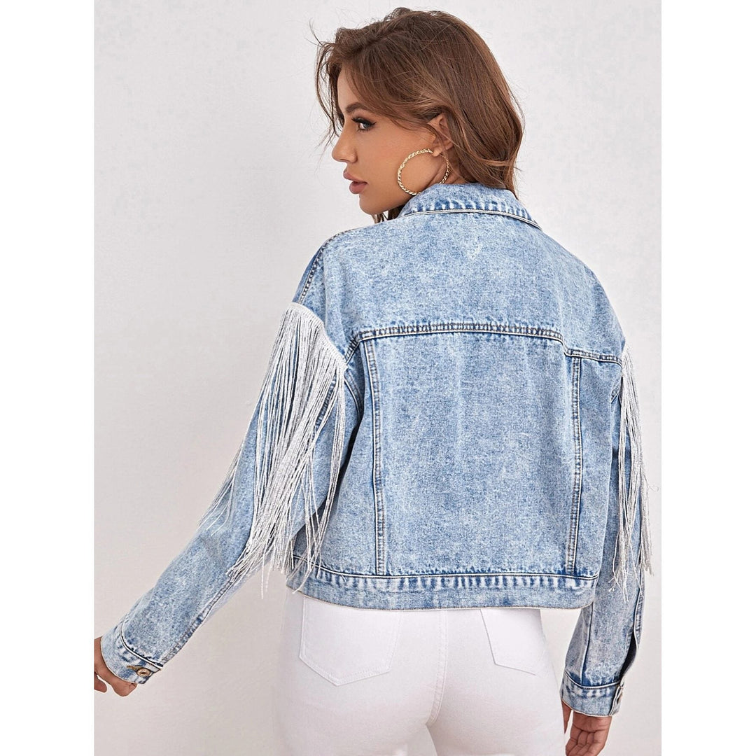 Drune | Denimjacke - Von Westen inspiriert - 100% Baumwolle - Lässiges Statement-Stück