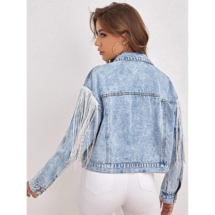 Drune | Denimjacke - Von Westen inspiriert - 100% Baumwolle - Lässiges Statement-Stück