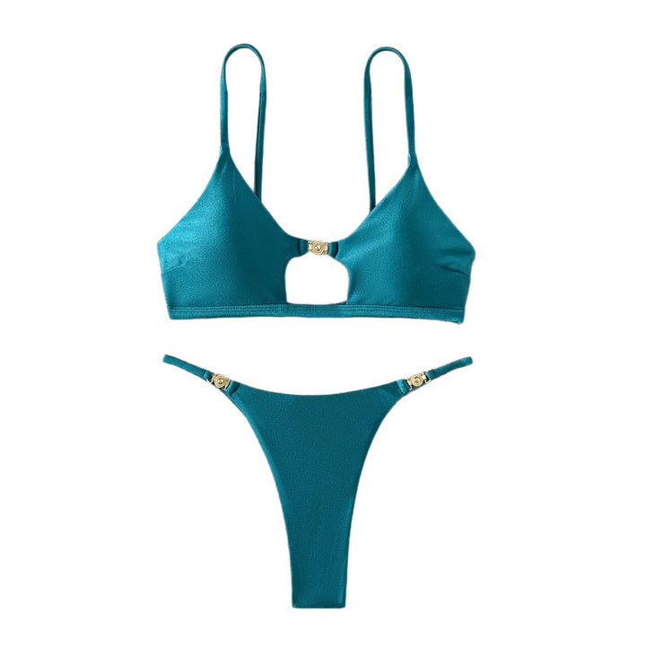 Damen Bikini mit modischem Cut-Out und goldenen Akzenten Drune
