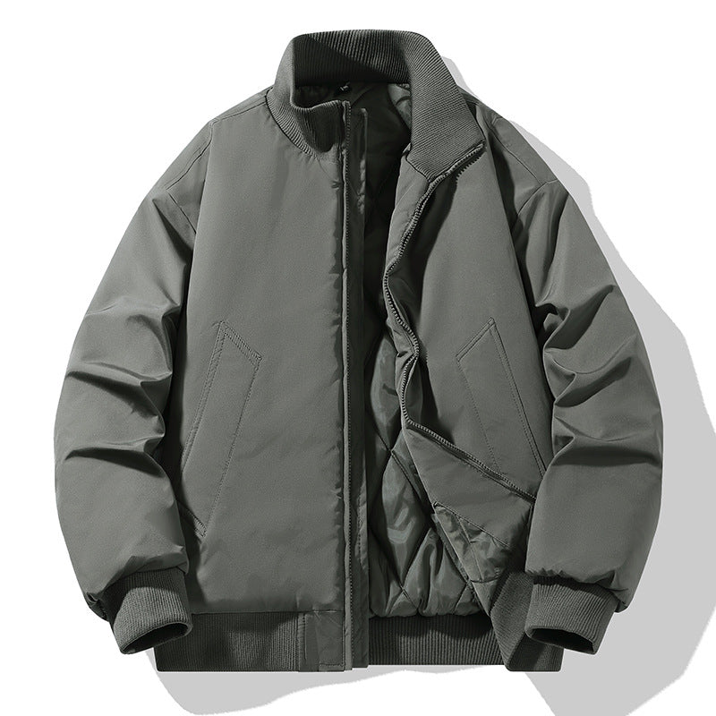 Herren modische Steppjacke mit hohem Kragen Drune
