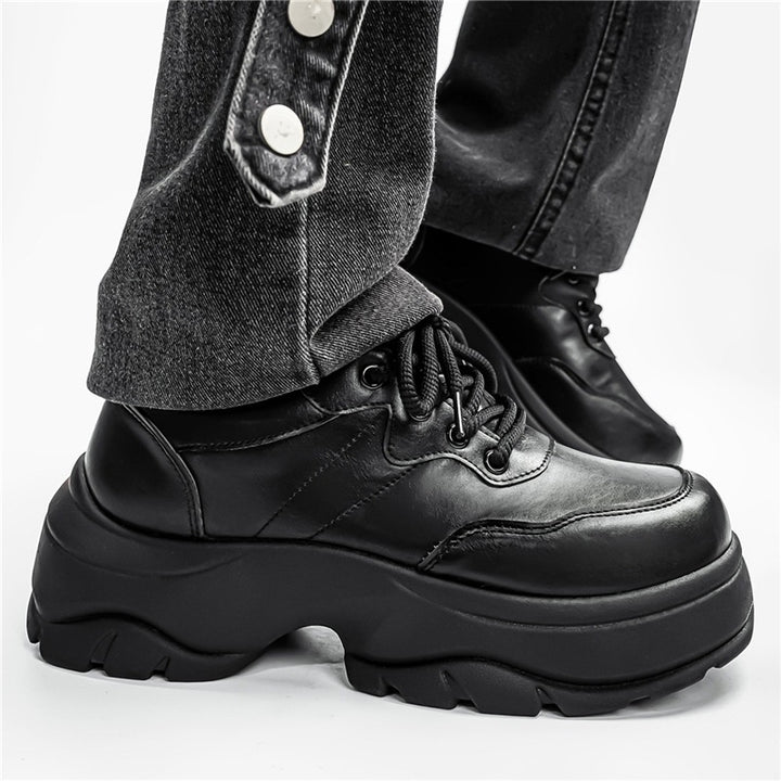 Damen urbane Plateau‑Chunky‑Sneaker mit extra hoher Dämpfung, gepolstertem Knöchelkragen und griffiger Offroad‑Profilsohle Drune