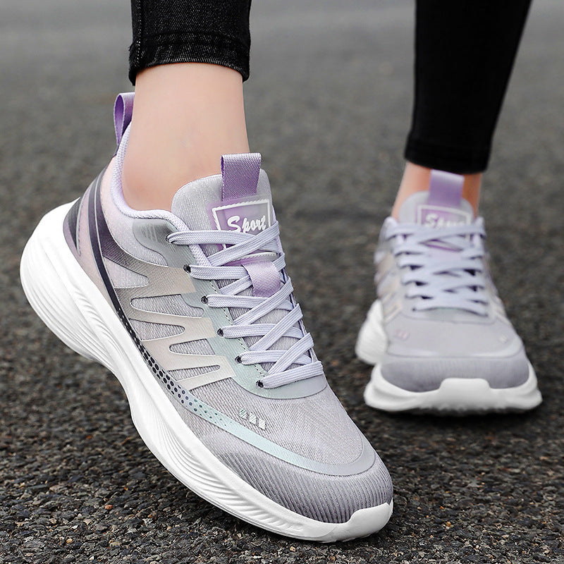 Herren nan leichte atmungsaktive Laufsneaker mit nahtlosem Strickobermaterial, gepolstertem Fersenkragen und reaktiver EVA-Dämpfung Drune