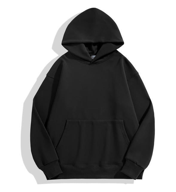 Unisex nan klassischer Kapuzenpullover mit Kängurutasche und weichem Baumwollfleece Drune