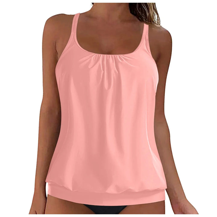 Damen lässiges Top mit gerafftem Saum Drune