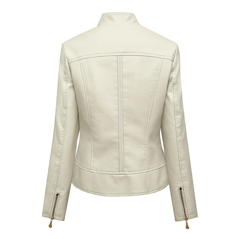 Damen hautenge Kunstlederjacke Drune